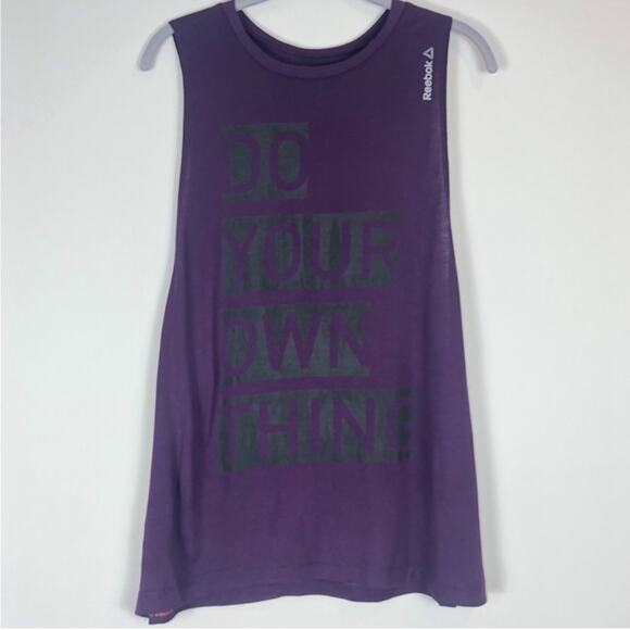 Reebok do your own thing purple tank top - Picture 1 of 5